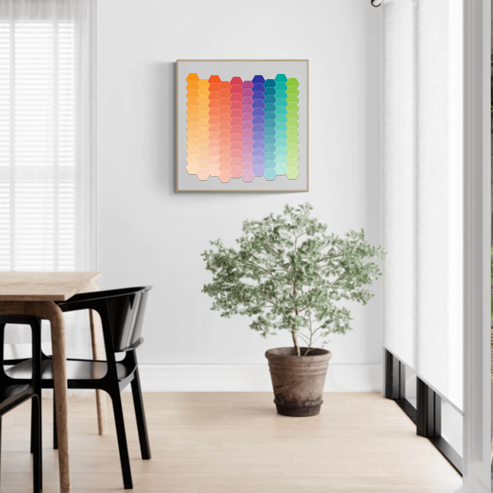 Rainbow Gradient Wooden Jigsaw Puzzle