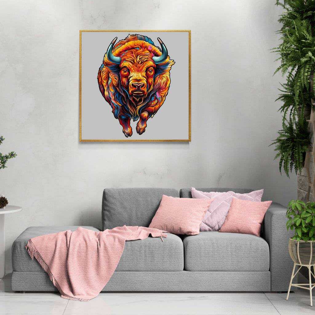 American Bison Wooden Jigsaw Puzzle