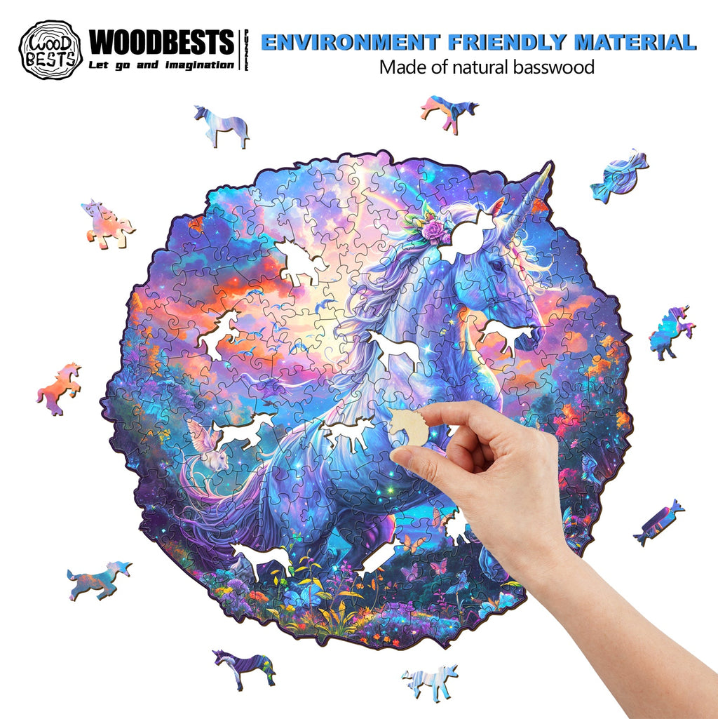 Unicorn Wooden Jigsaw Puzzle