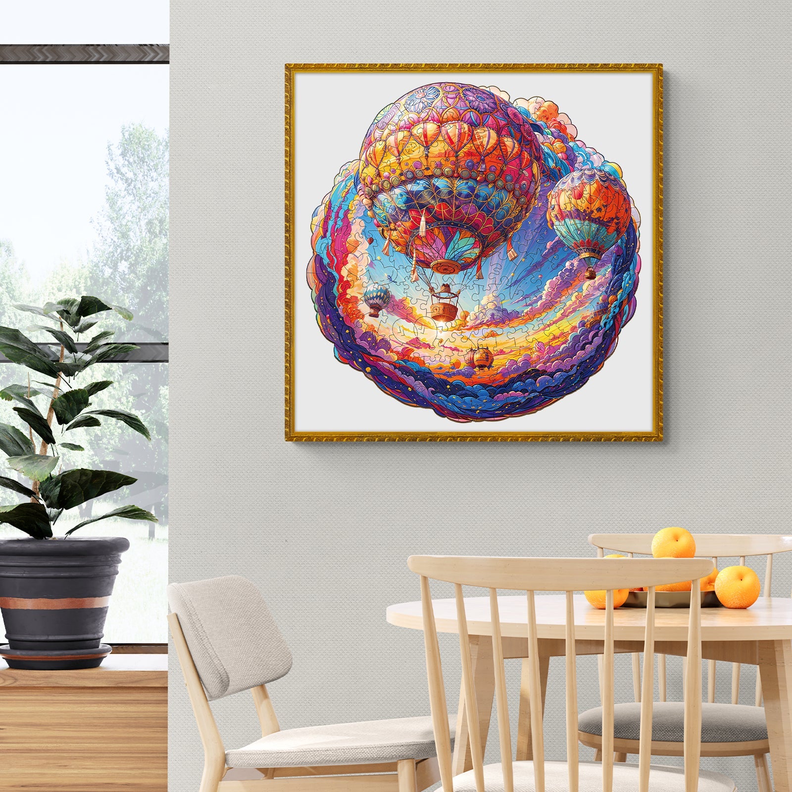 Hot Air Balloon Wooden Jigsaw Puzzle