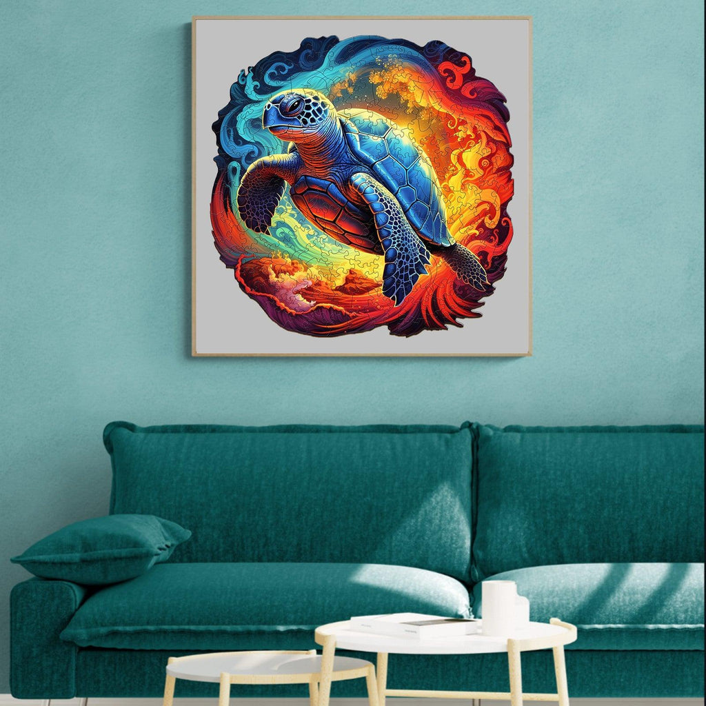 Yin Yang Turtle Wooden Jigsaw Puzzle