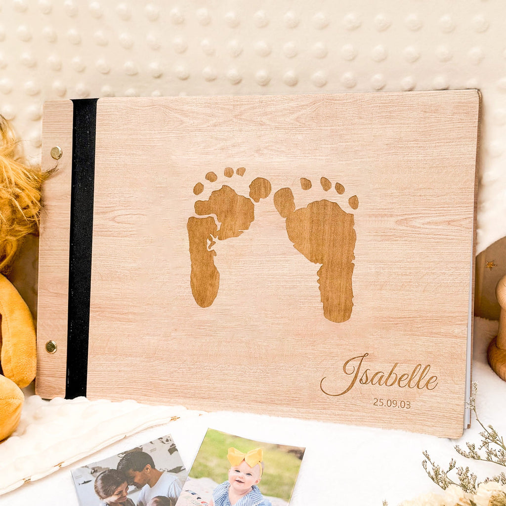 Personalized Baby Photo Album - Baby Girl Gift for New Parent