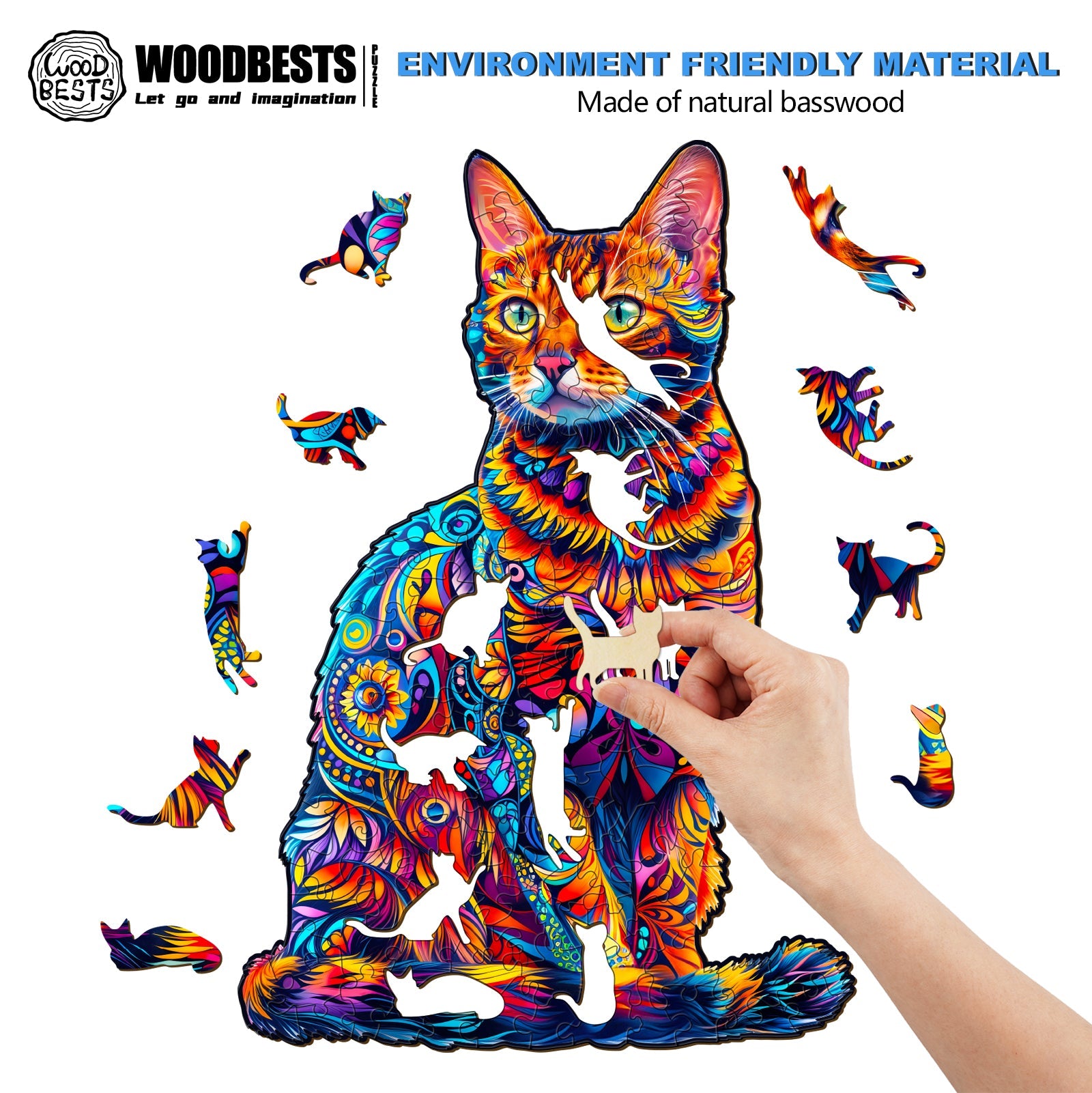 Bengal Cat-1 Wooden Jigsaw Puzzle