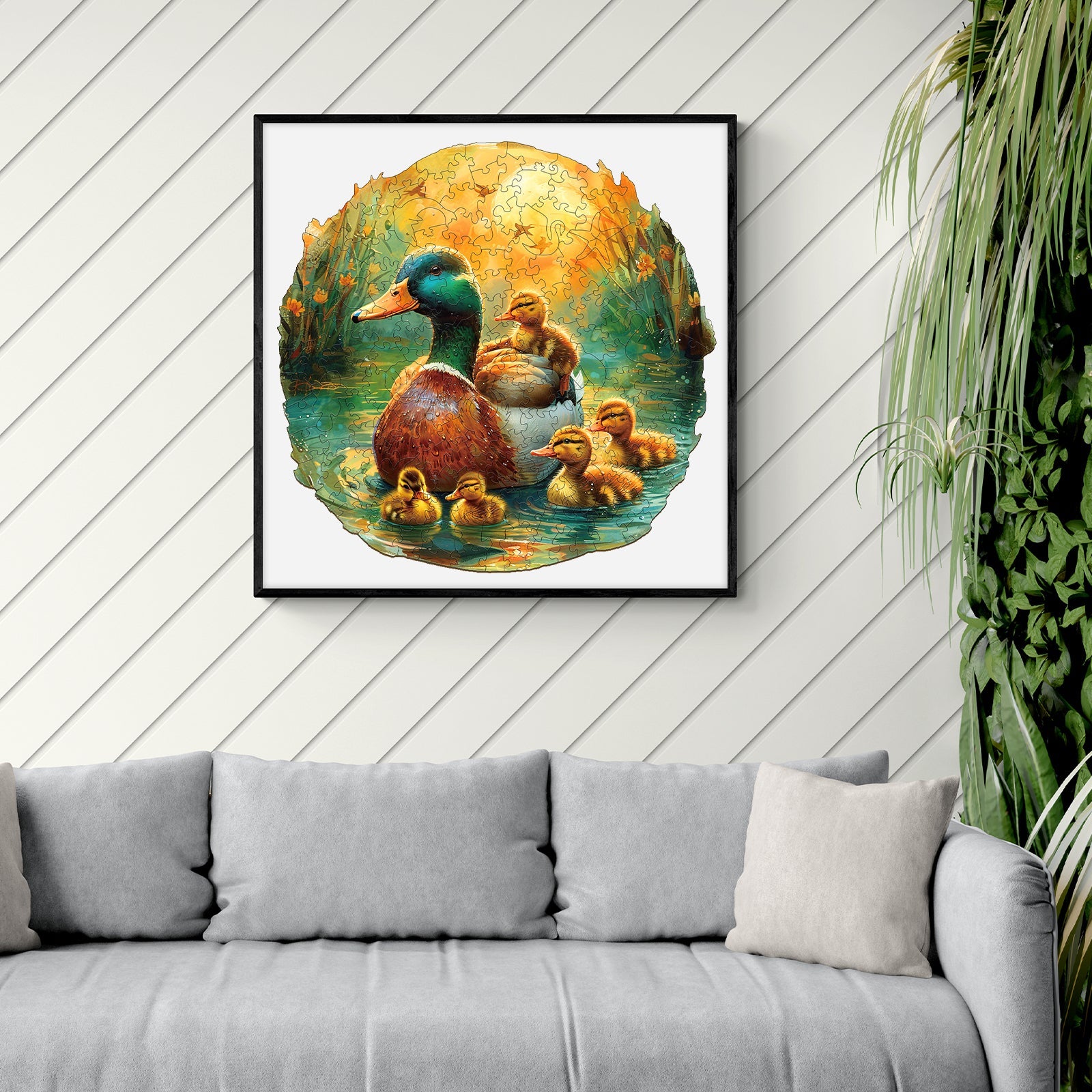 Duck In The Pond Wooden Jigsaw Puzzle
