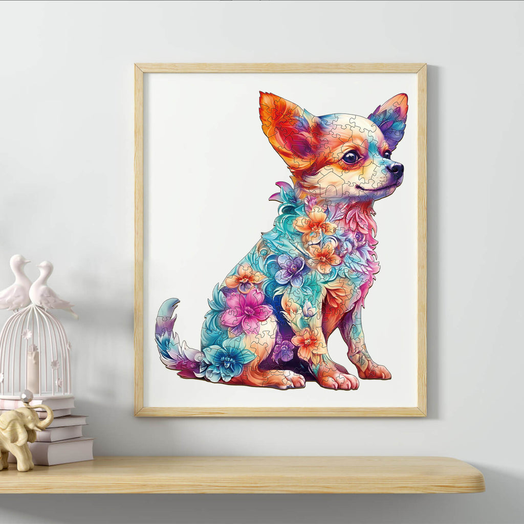 Cute Puppy Wooden Jigsaw Puzzle