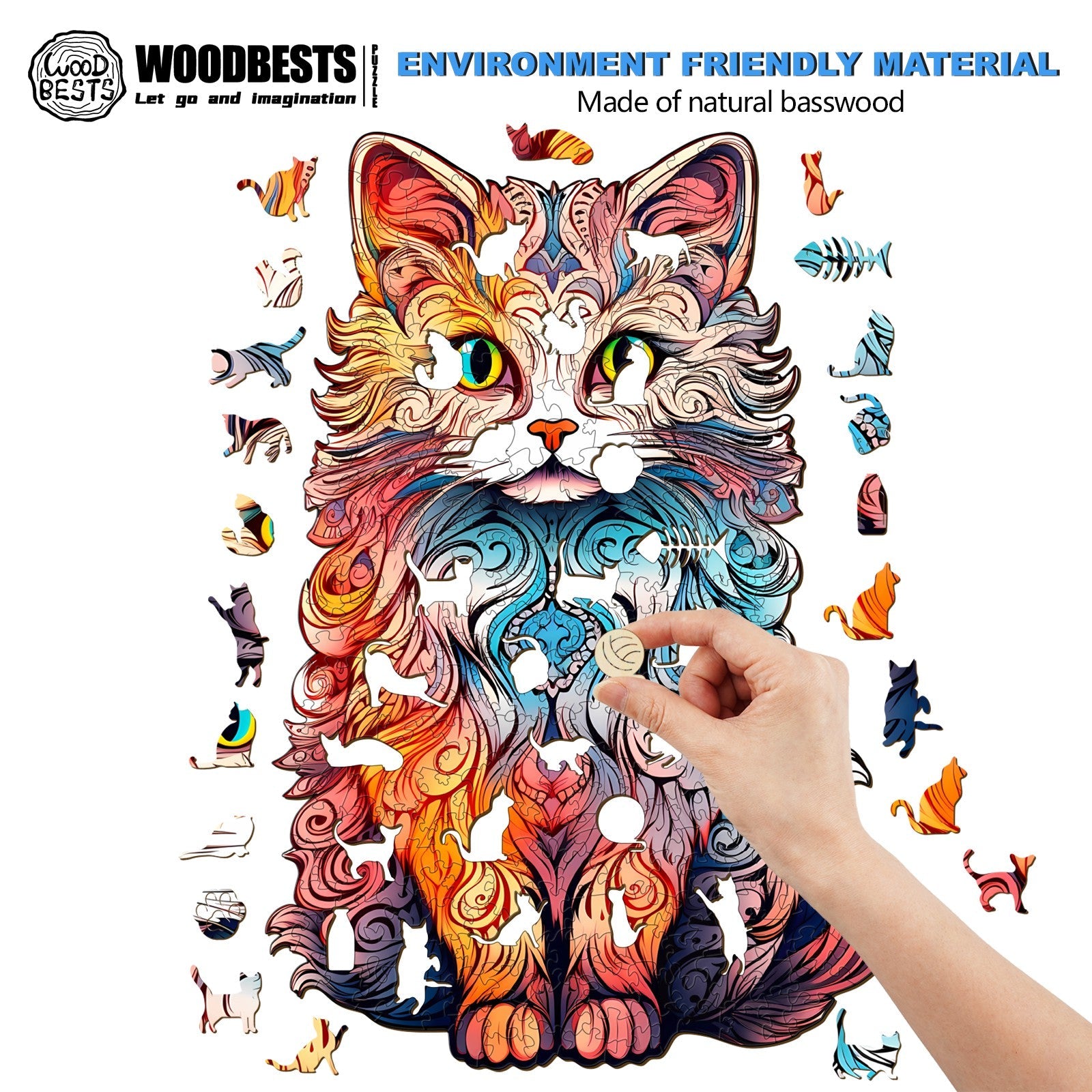 Persian Cat-2 Wooden Jigsaw Puzzle