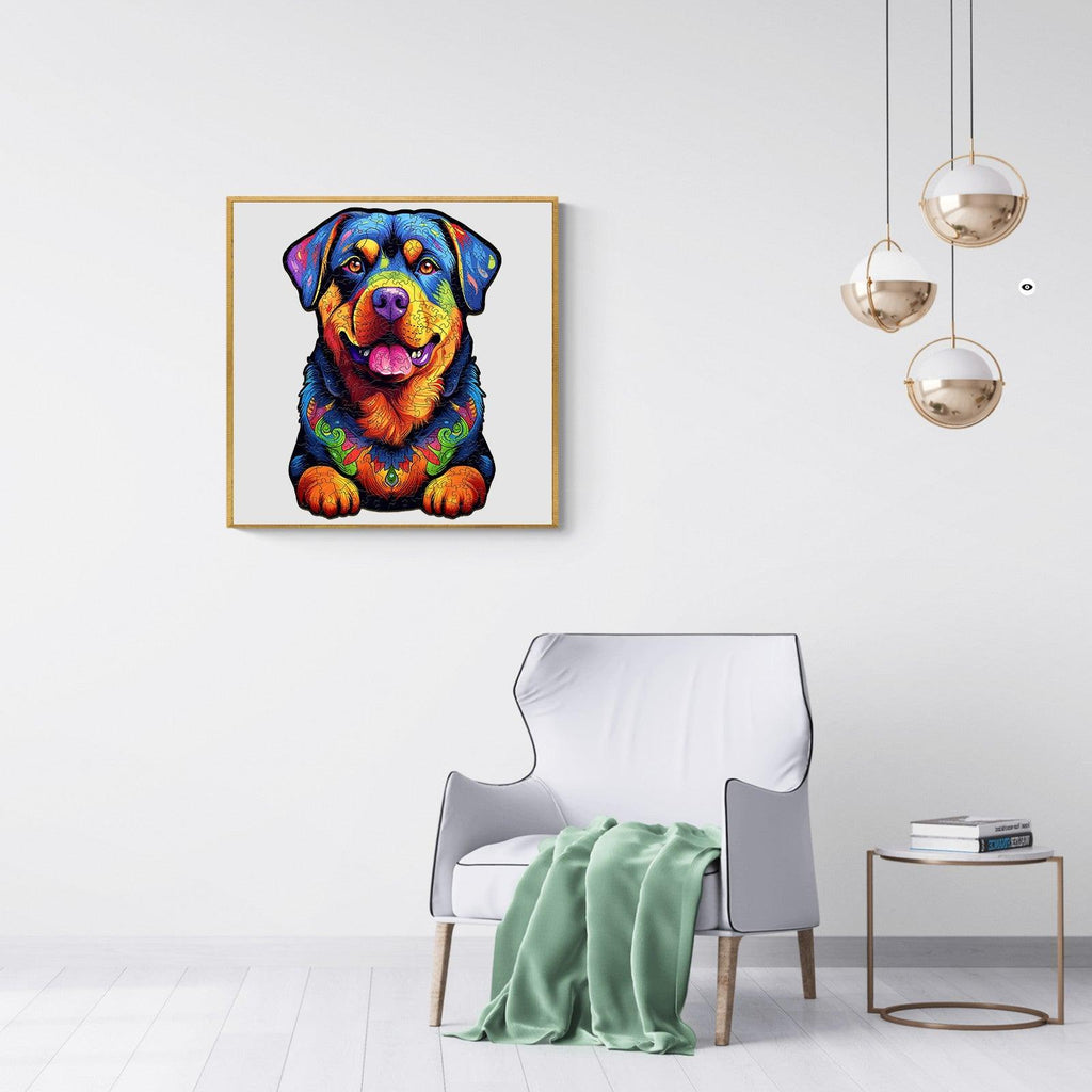 Rottweiler 2 Wooden Jigsaw Puzzle