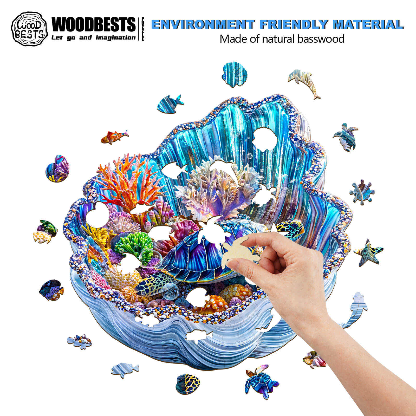 3D Giant Shell Dreams Wooden Jigsaw Puzzle