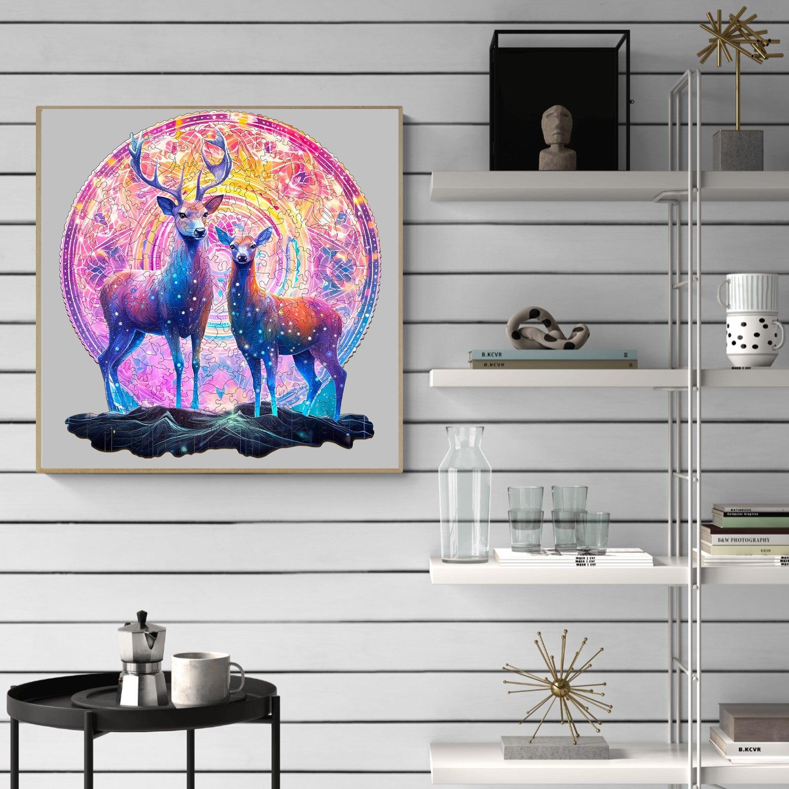 Moose Patron Saint Wooden Jigsaw Puzzle