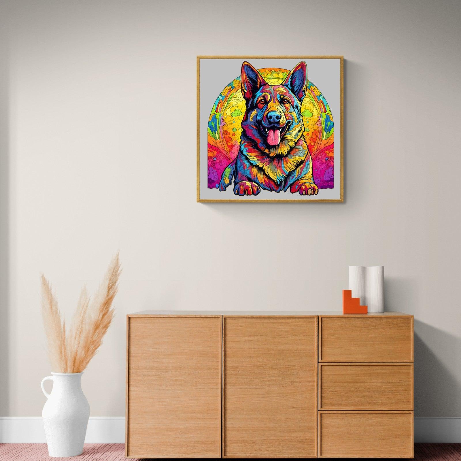German Shepherd 3 Wooden Jigsaw Puzzle
