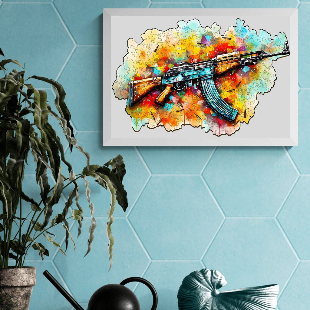 AK47 Wooden Jigsaw Puzzle