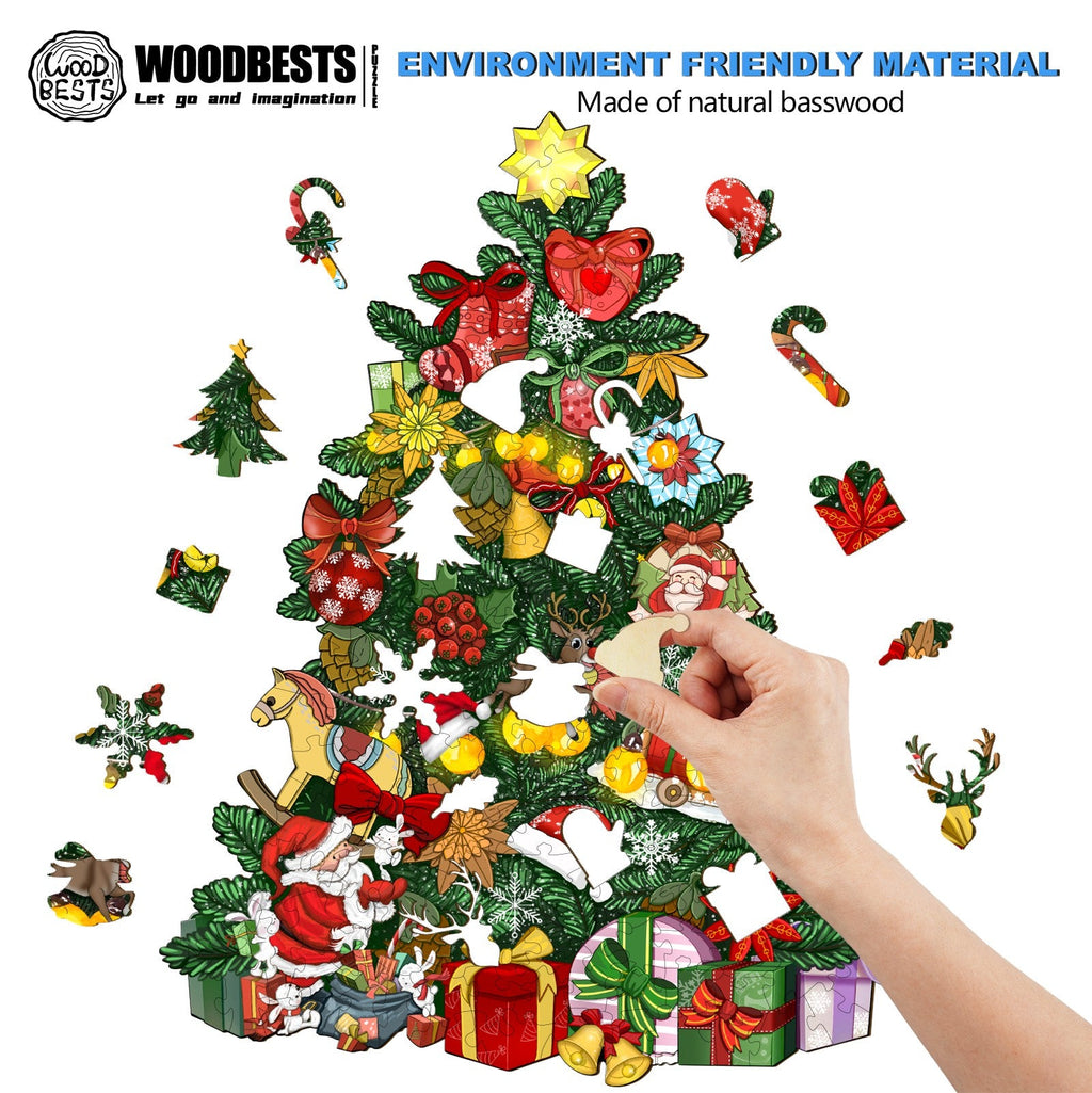 Christmas Tree Wooden Jigsaw Puzzle