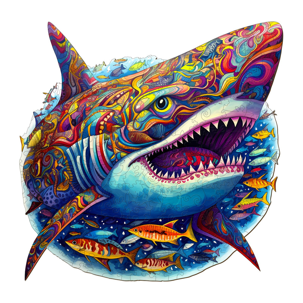 Ferocious Shark Wooden Jigsaw Puzzle