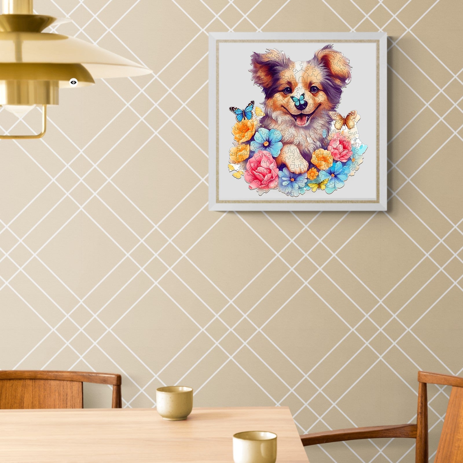 Lovable Puppy-2 Wooden Jigsaw Puzzle