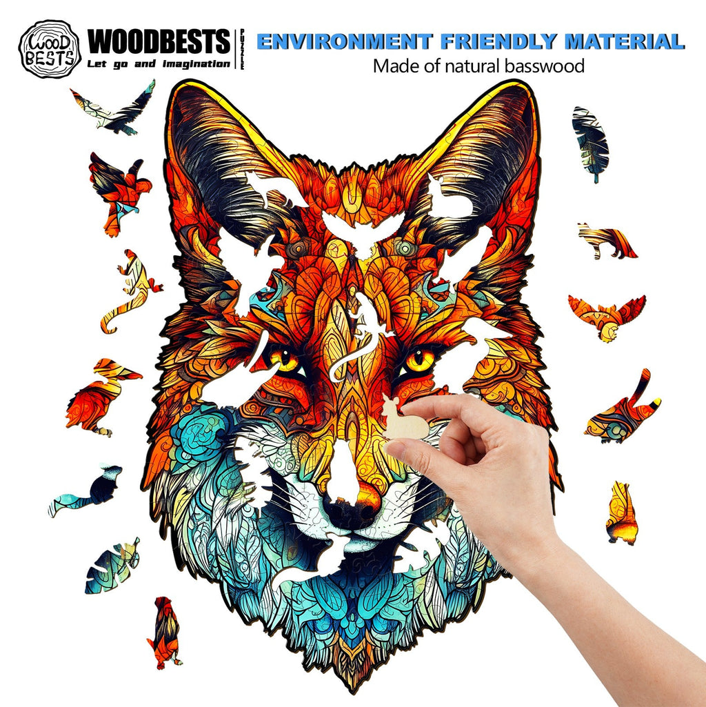 Uninhibited FOX Wooden Jigsaw Puzzle