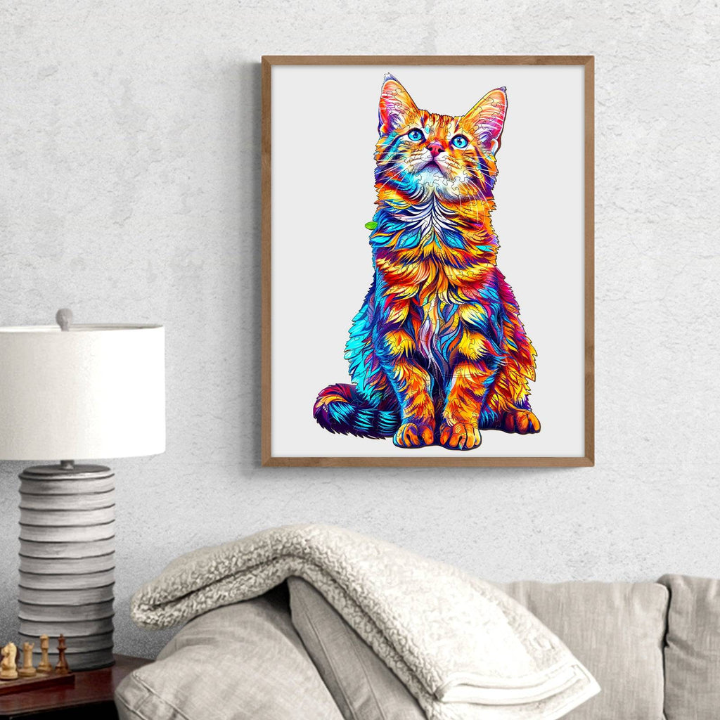 Bengal Cat-2 Wooden Jigsaw Puzzle