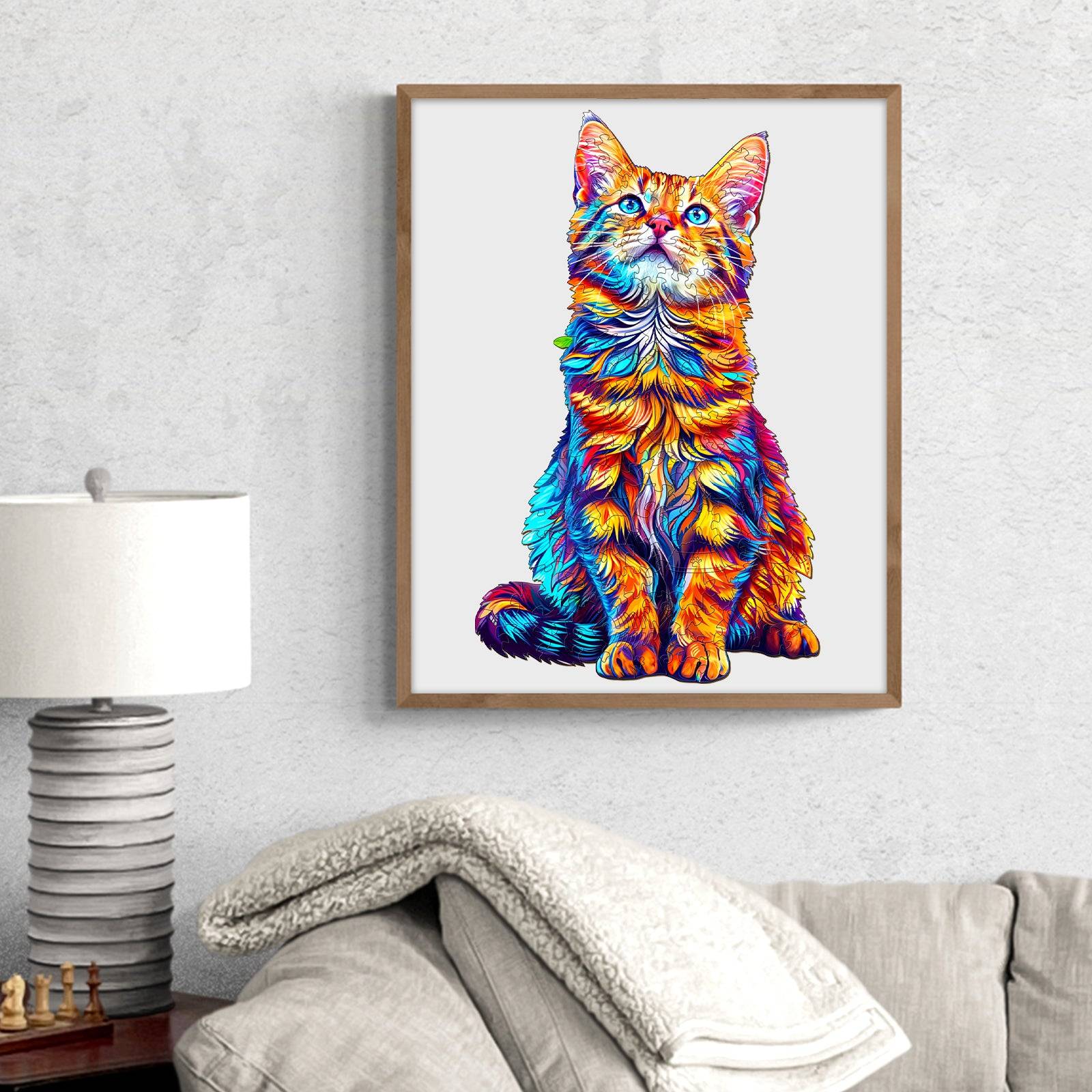 Bengal Cat-2 Wooden Jigsaw Puzzle