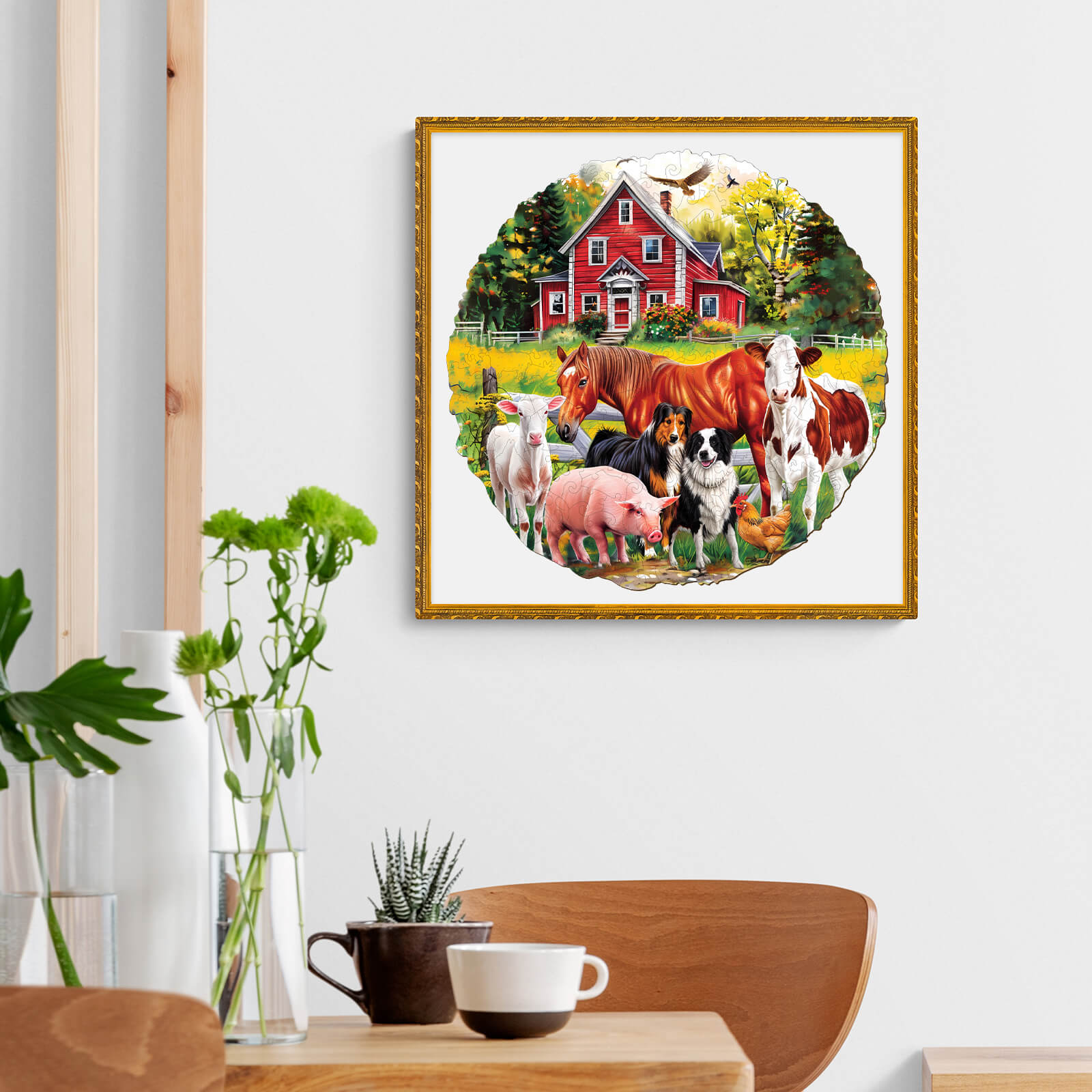 Farm Animals Wooden Jigsaw Puzzle