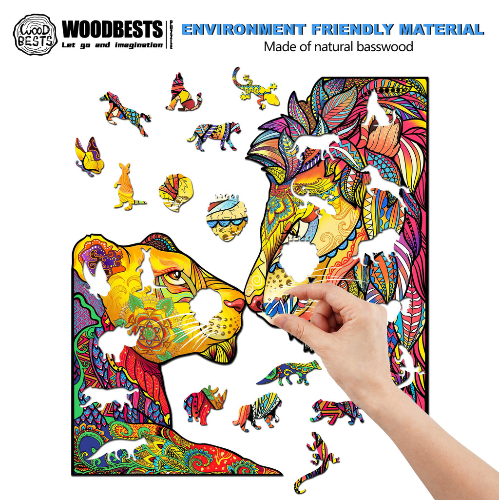 Affectionate Sight Wooden Jigsaw Puzzle