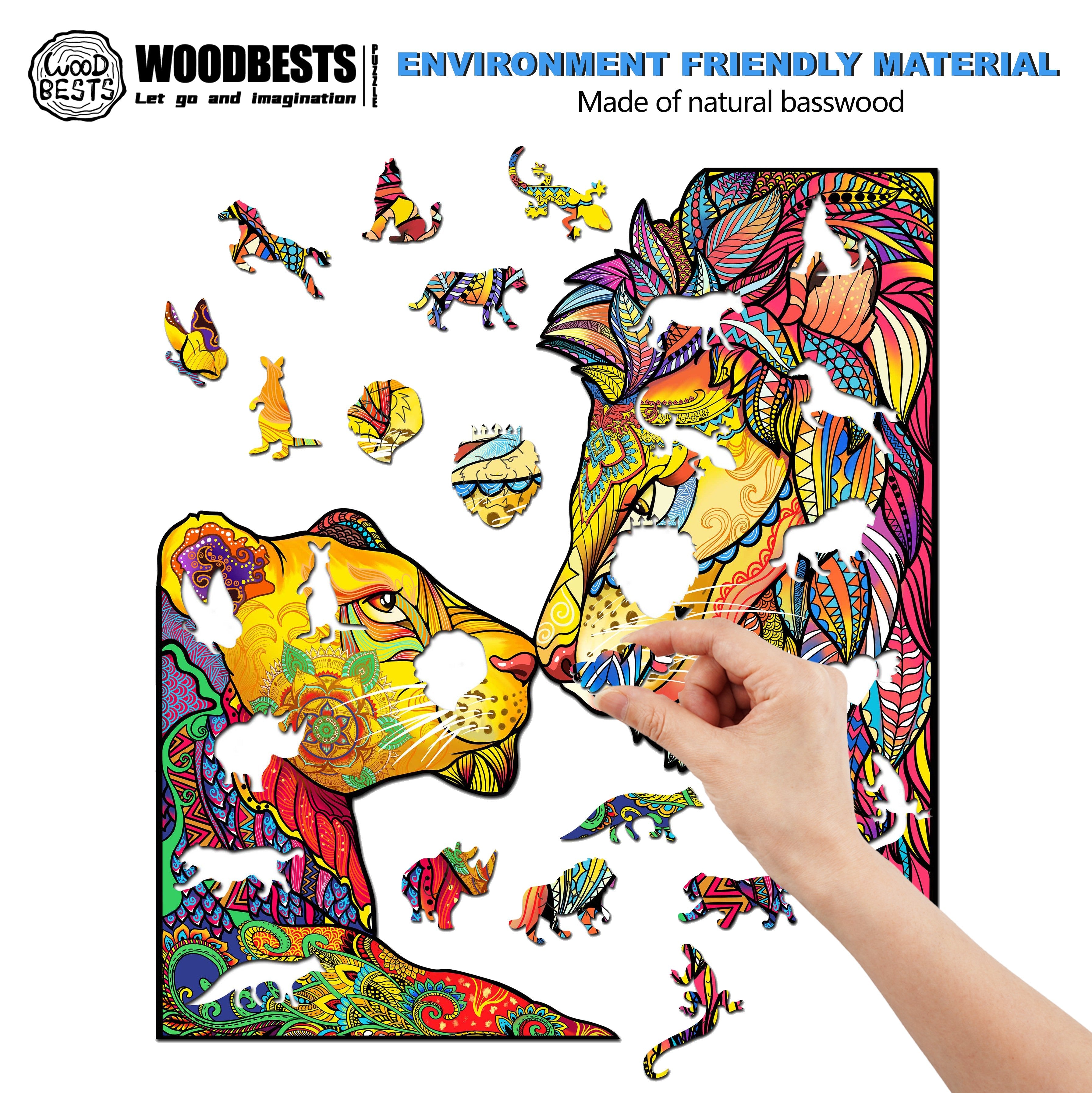 Affectionate Sight Wooden Jigsaw Puzzle