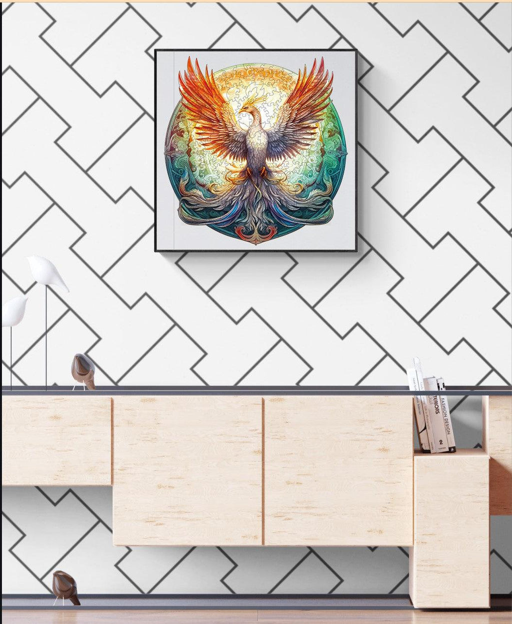 Mysterious Phoenix Wooden Jigsaw Puzzle