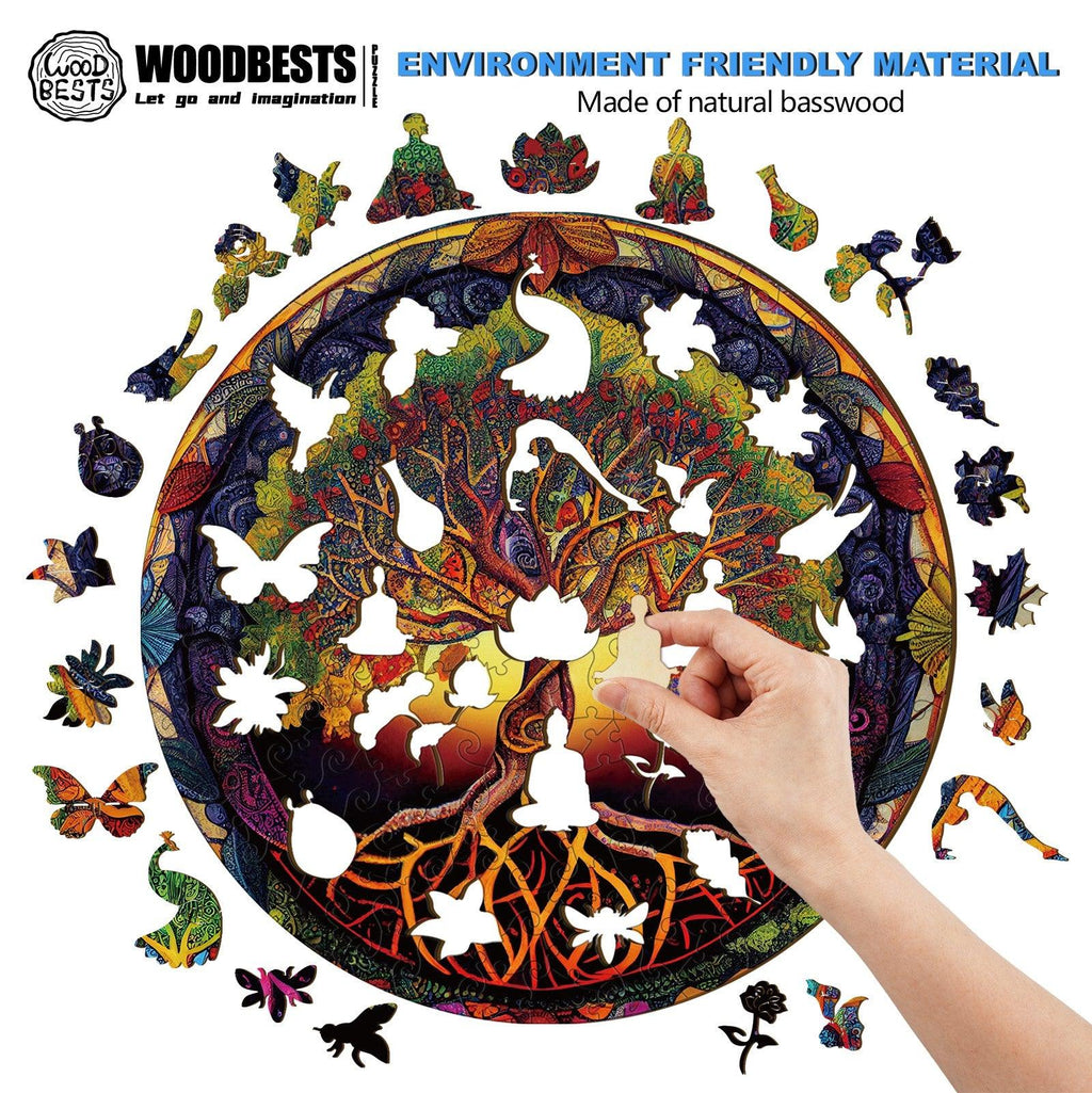 Tree of Life-4 Wooden Jigsaw Puzzle