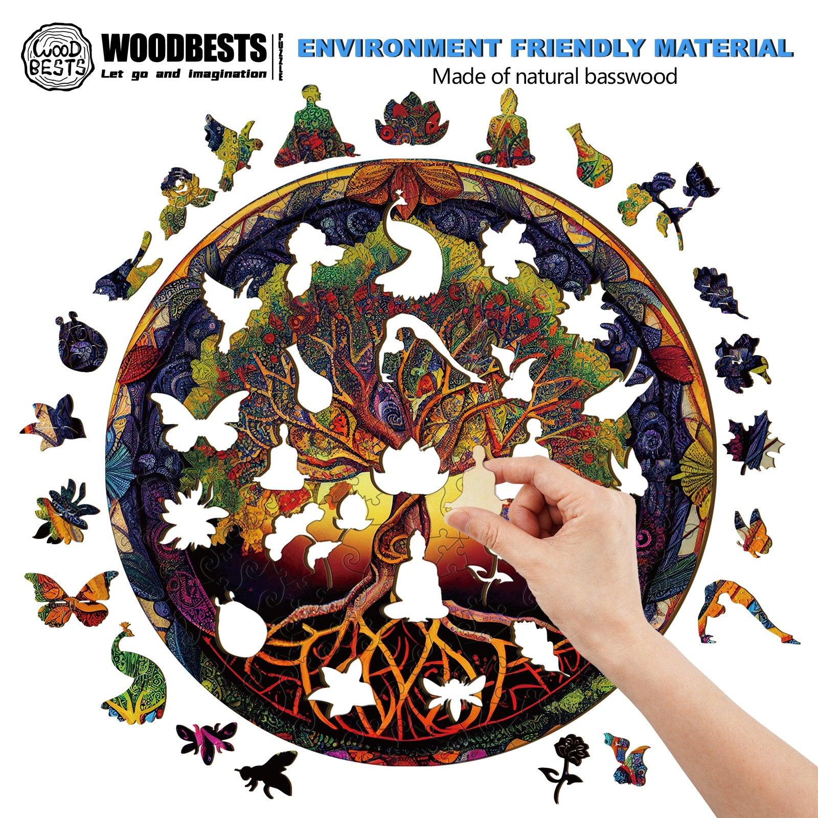 Tree of Life-4 Wooden Jigsaw Puzzle
