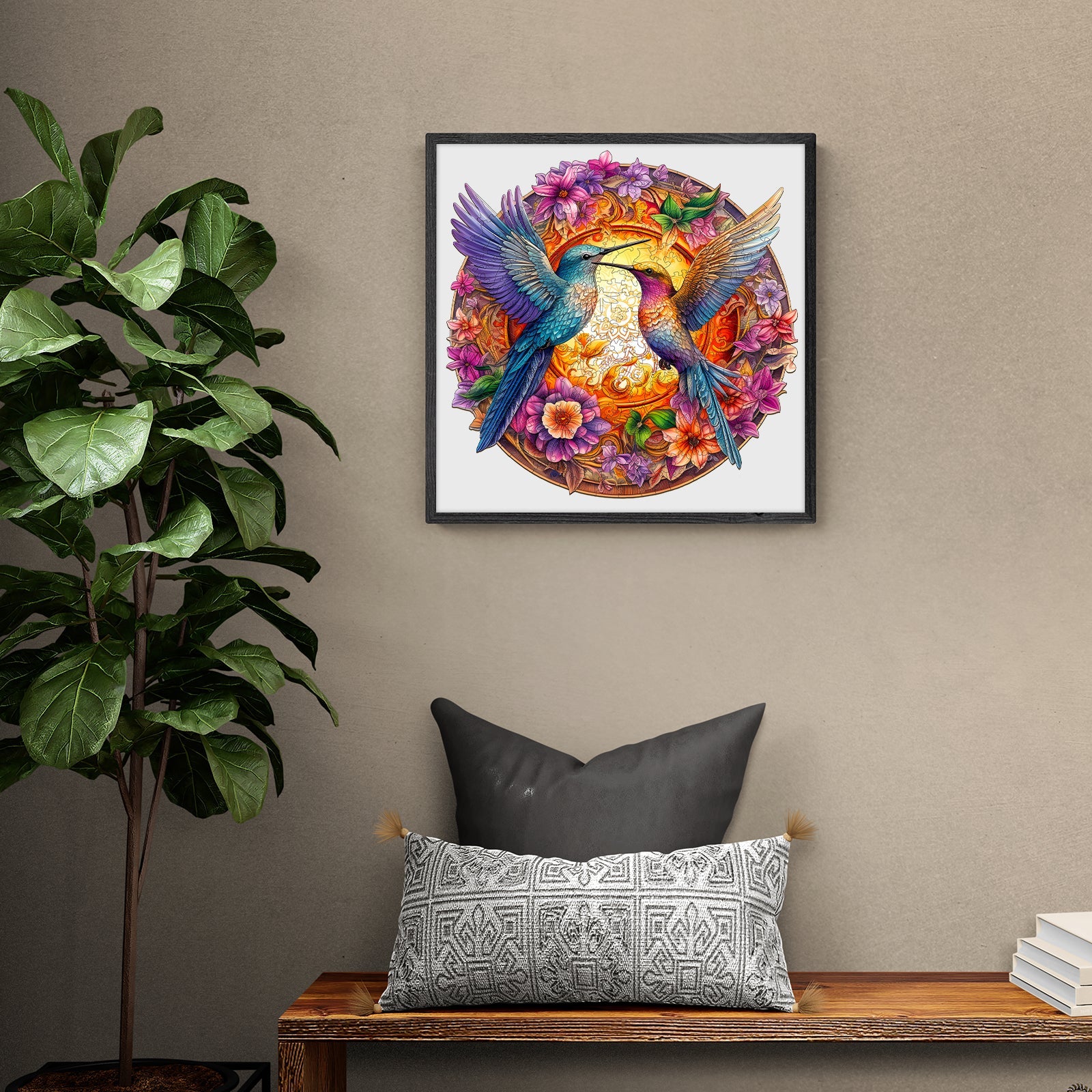Hummingbirds Wooden Jigsaw Puzzle