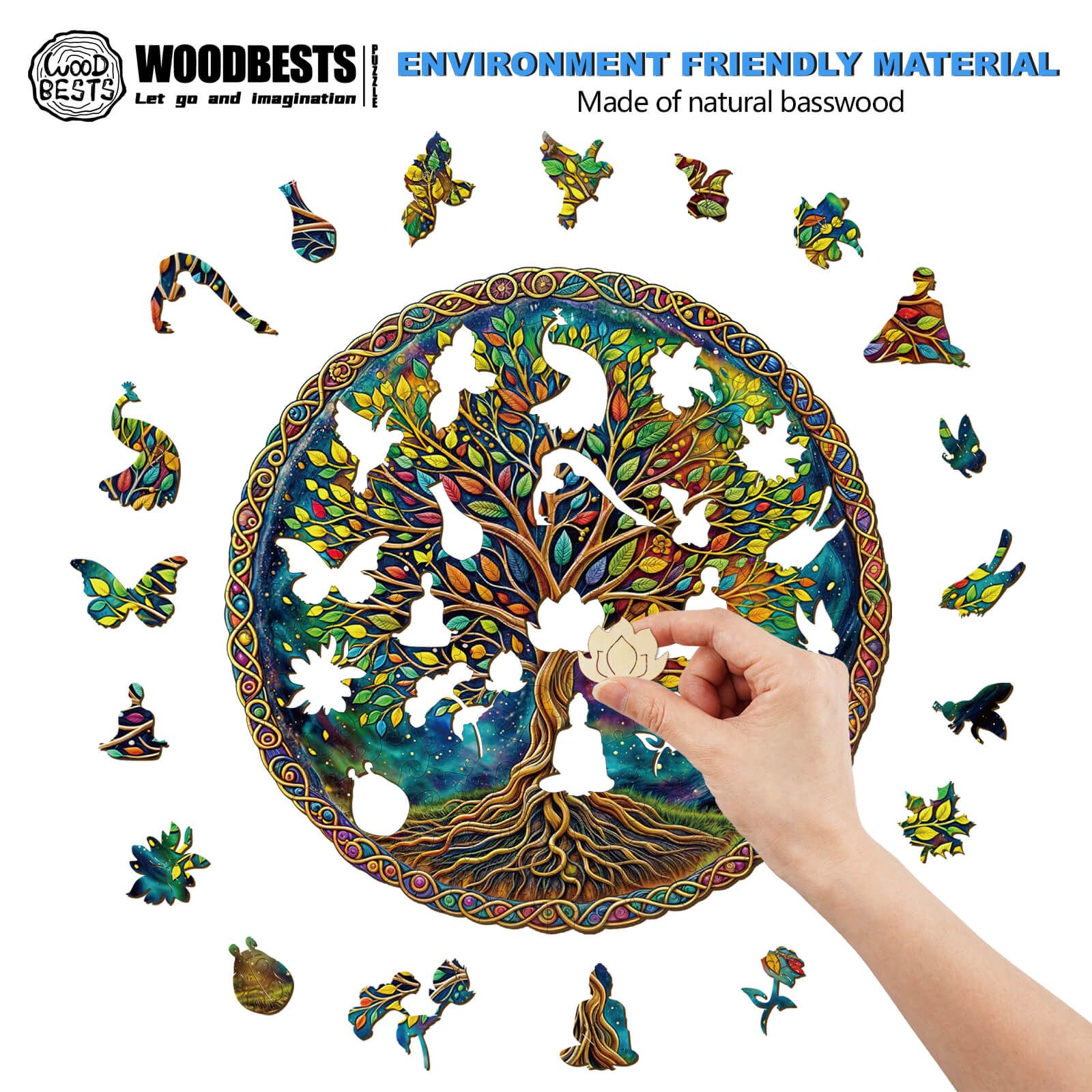 Mysterious Tree of Life Wooden Jigsaw Puzzle