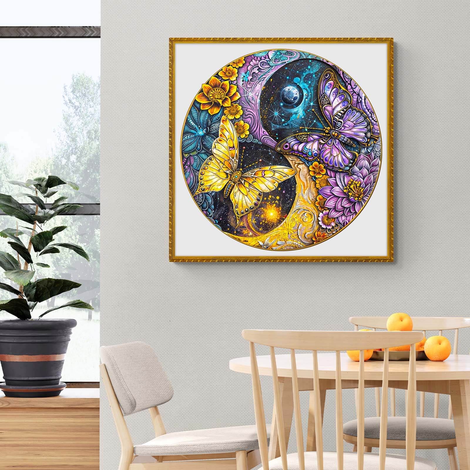 Galaxy Butterflies Wooden Jigsaw Puzzle
