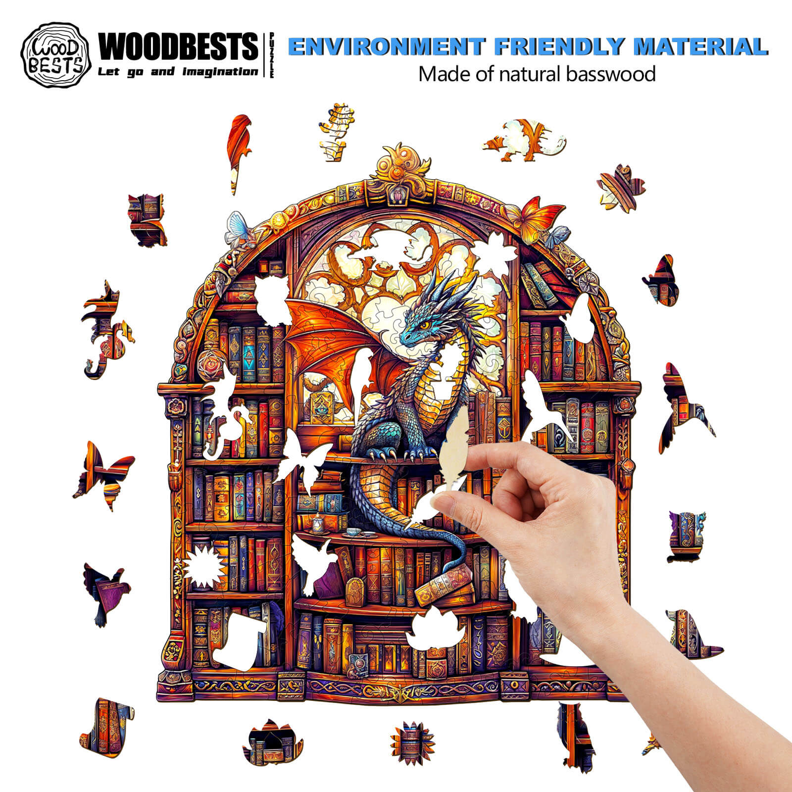SEEK AND FIND QUILLS Wooden Jigsaw Puzzle