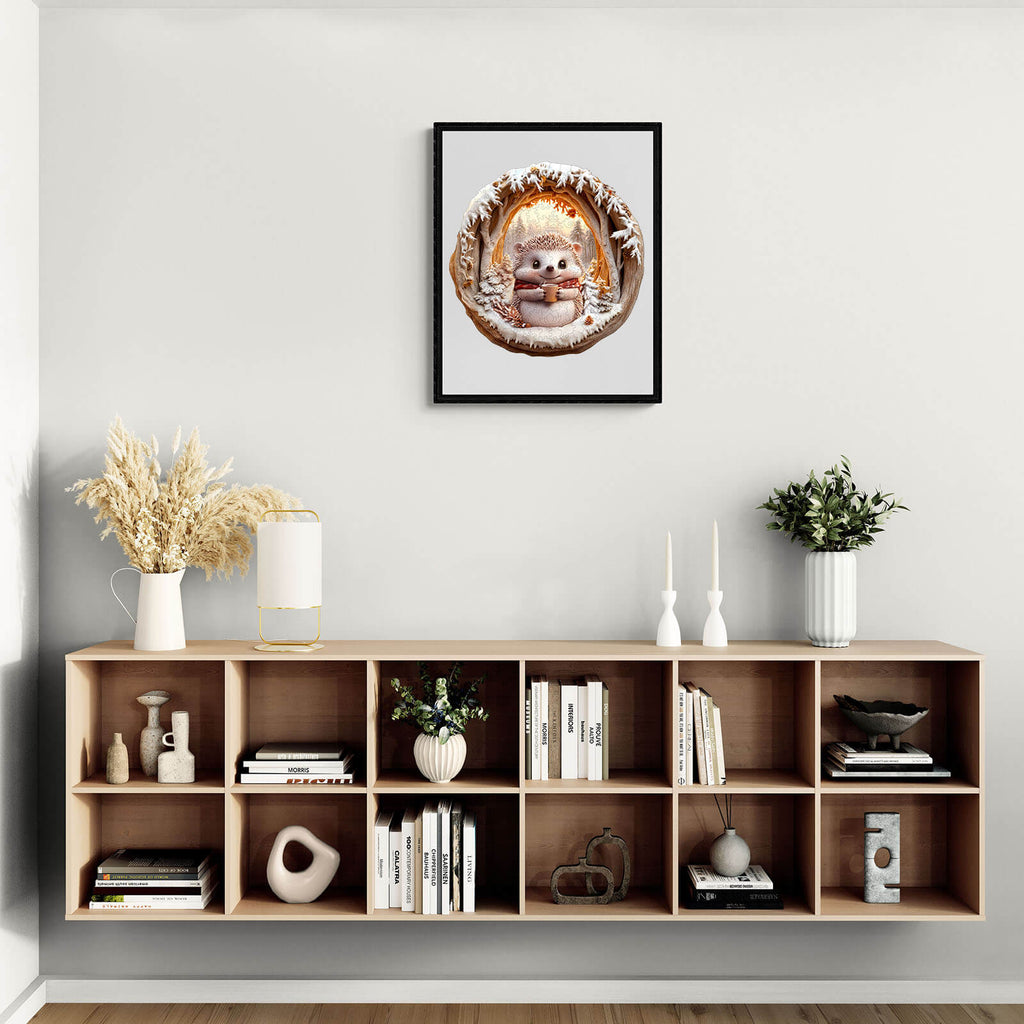 3D Cave Hedgehog Wooden Jigsaw Puzzle