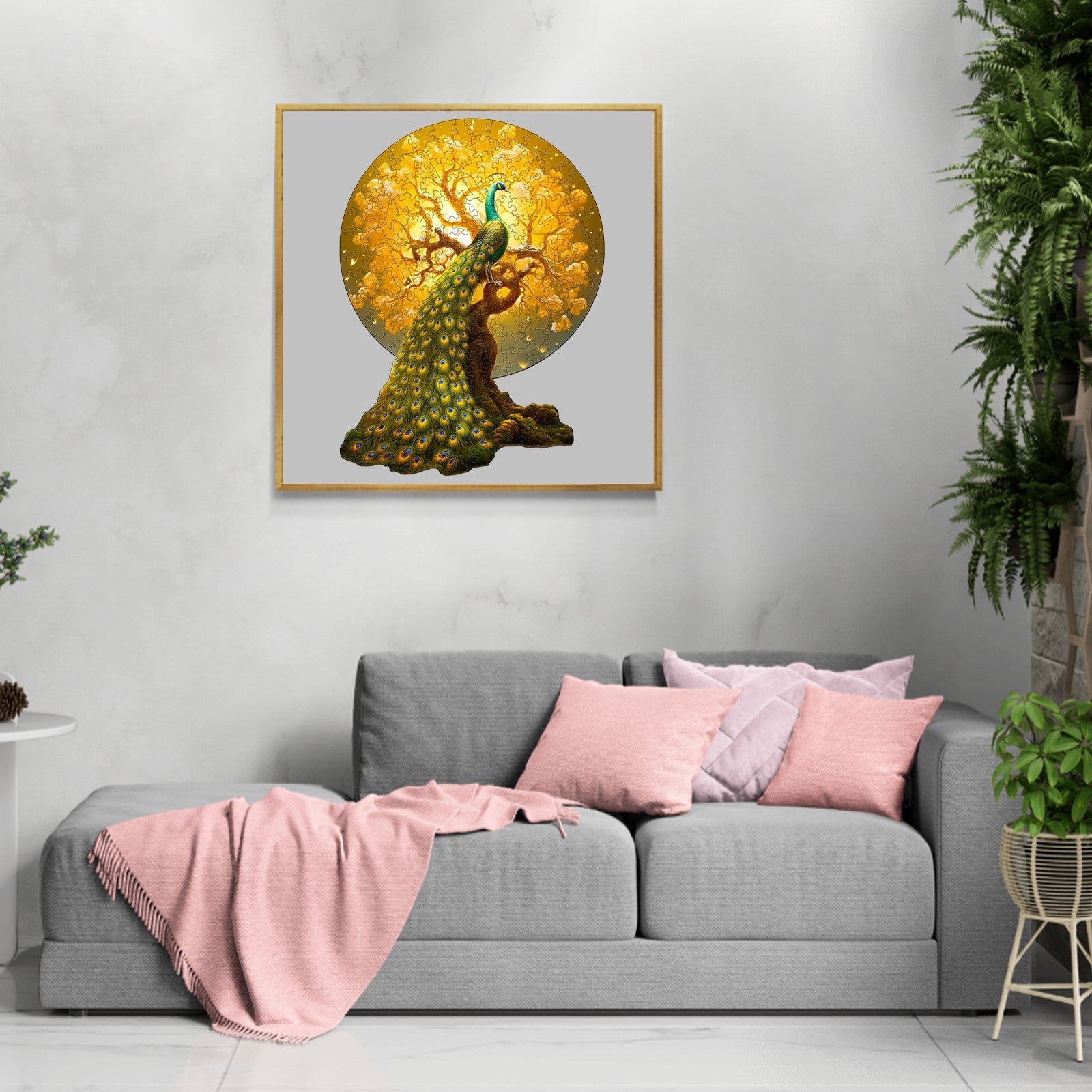 Noble Peacock-2 Wooden Jigsaw Puzzle