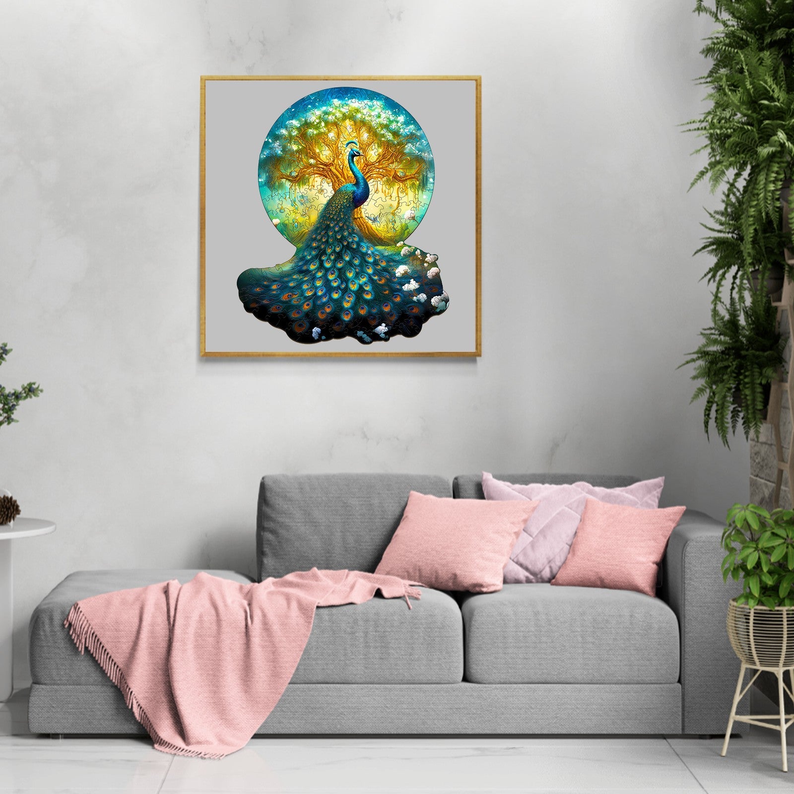 Noble Peacock-1 Wooden Jigsaw Puzzle