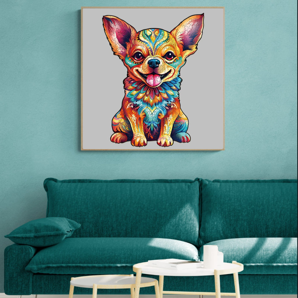 Cute Chihuahua Wooden Jigsaw Puzzle