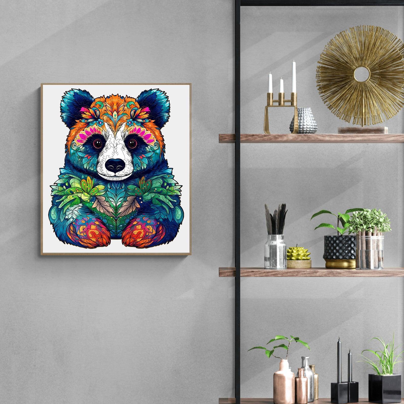 Cute Panda Wooden Jigsaw Puzzle