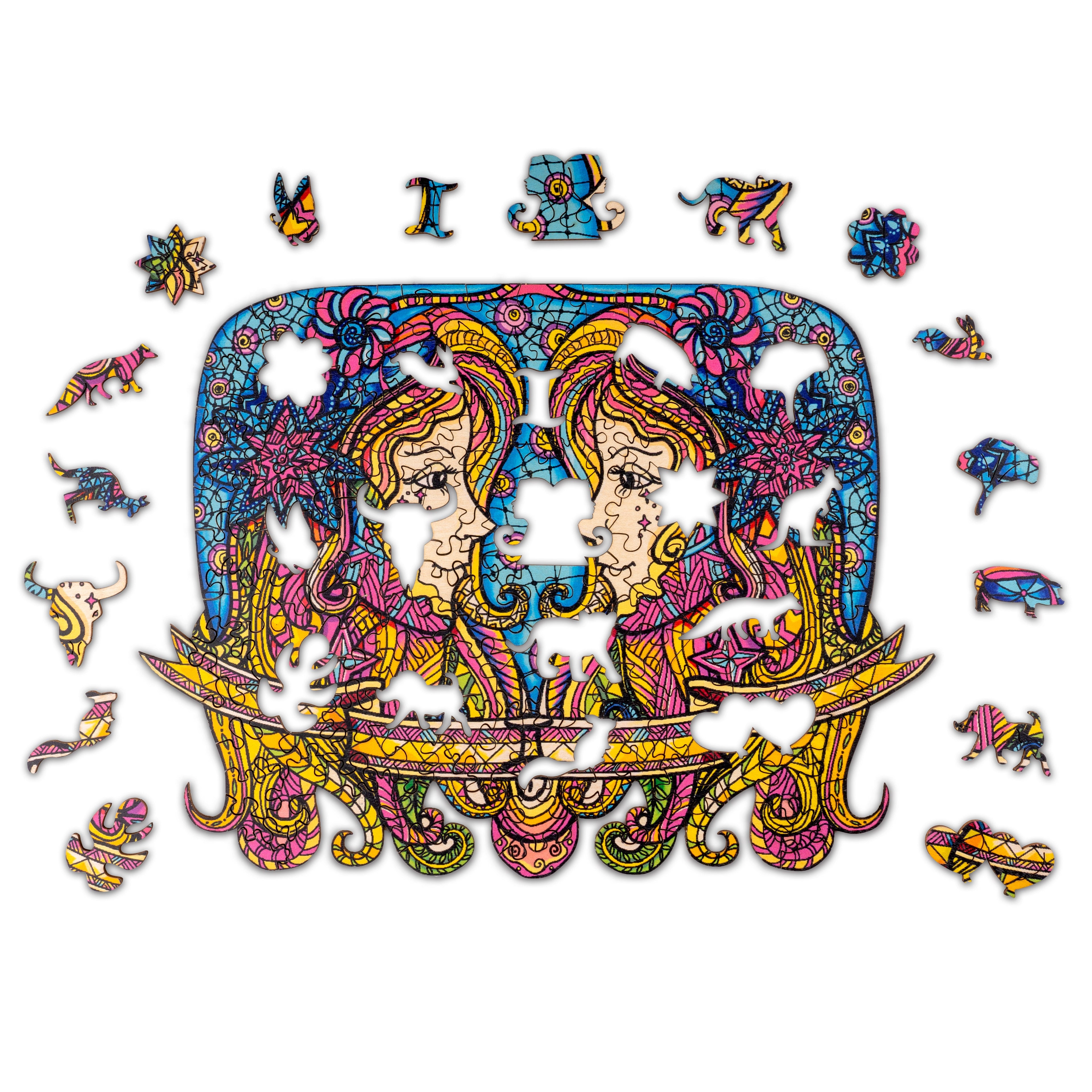 Constellation Gemini Wooden Jigsaw Puzzle