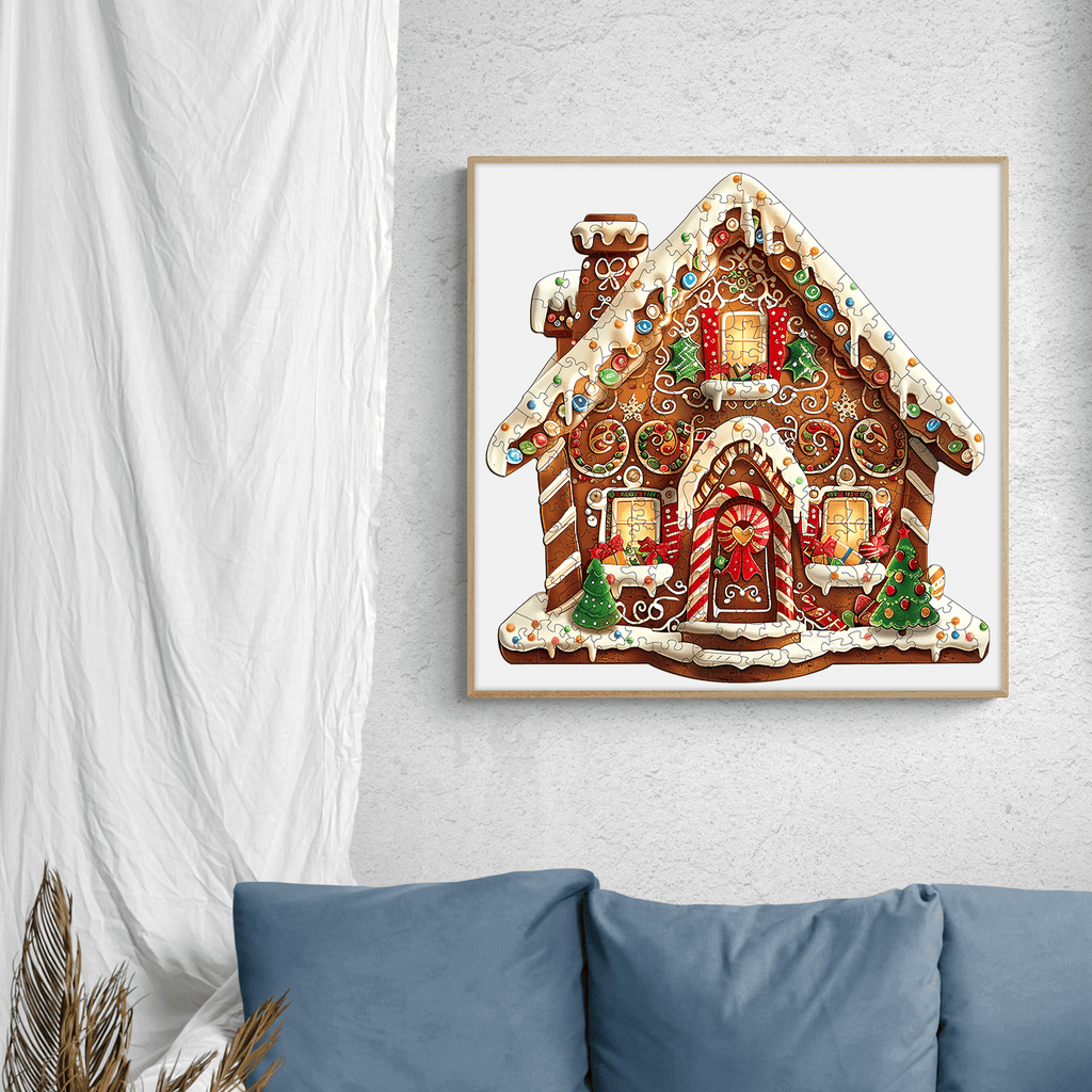 Christmas Gingerbread House-1 Wooden Jigsaw Puzzle