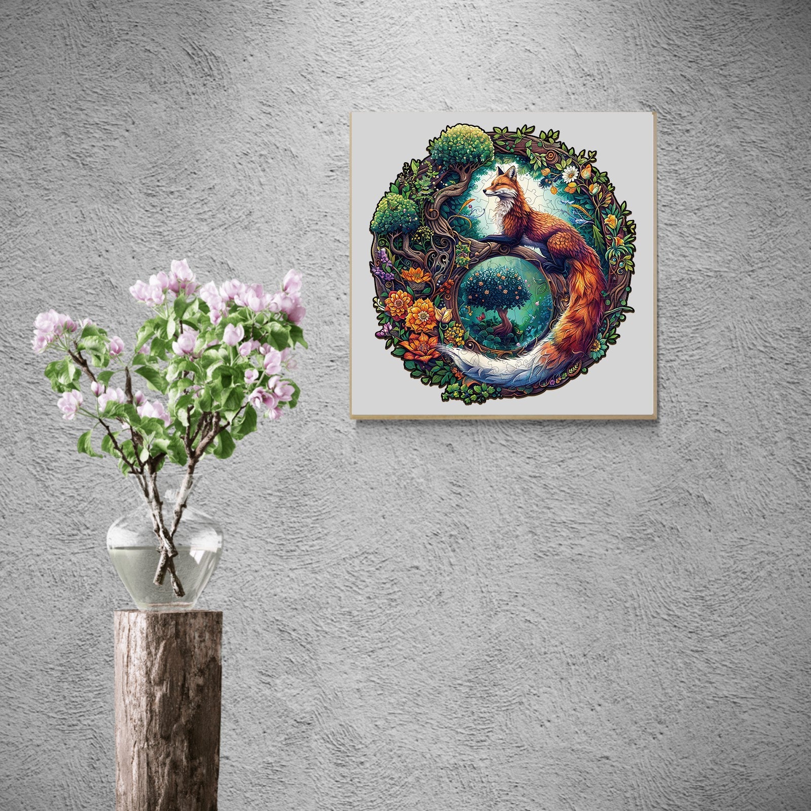 Yin Yang Fox-1 Wooden Jigsaw Puzzle