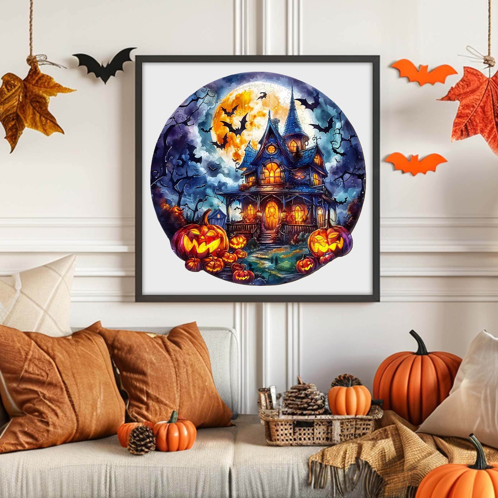 Halloween Pumpkin-2 Wooden Jigsaw Puzzle