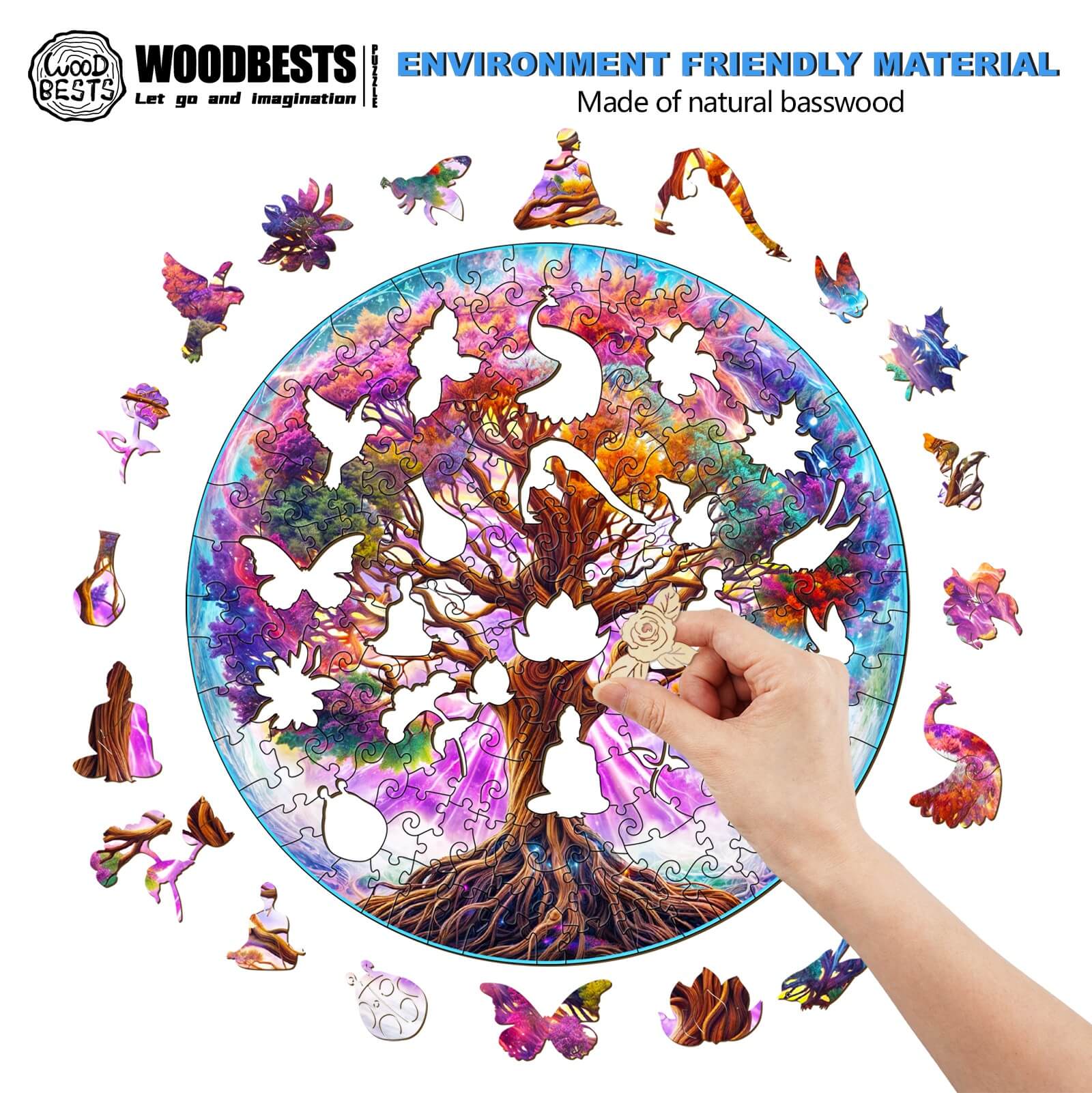 Dreamy Life Tree Wooden Jigsaw Puzzle