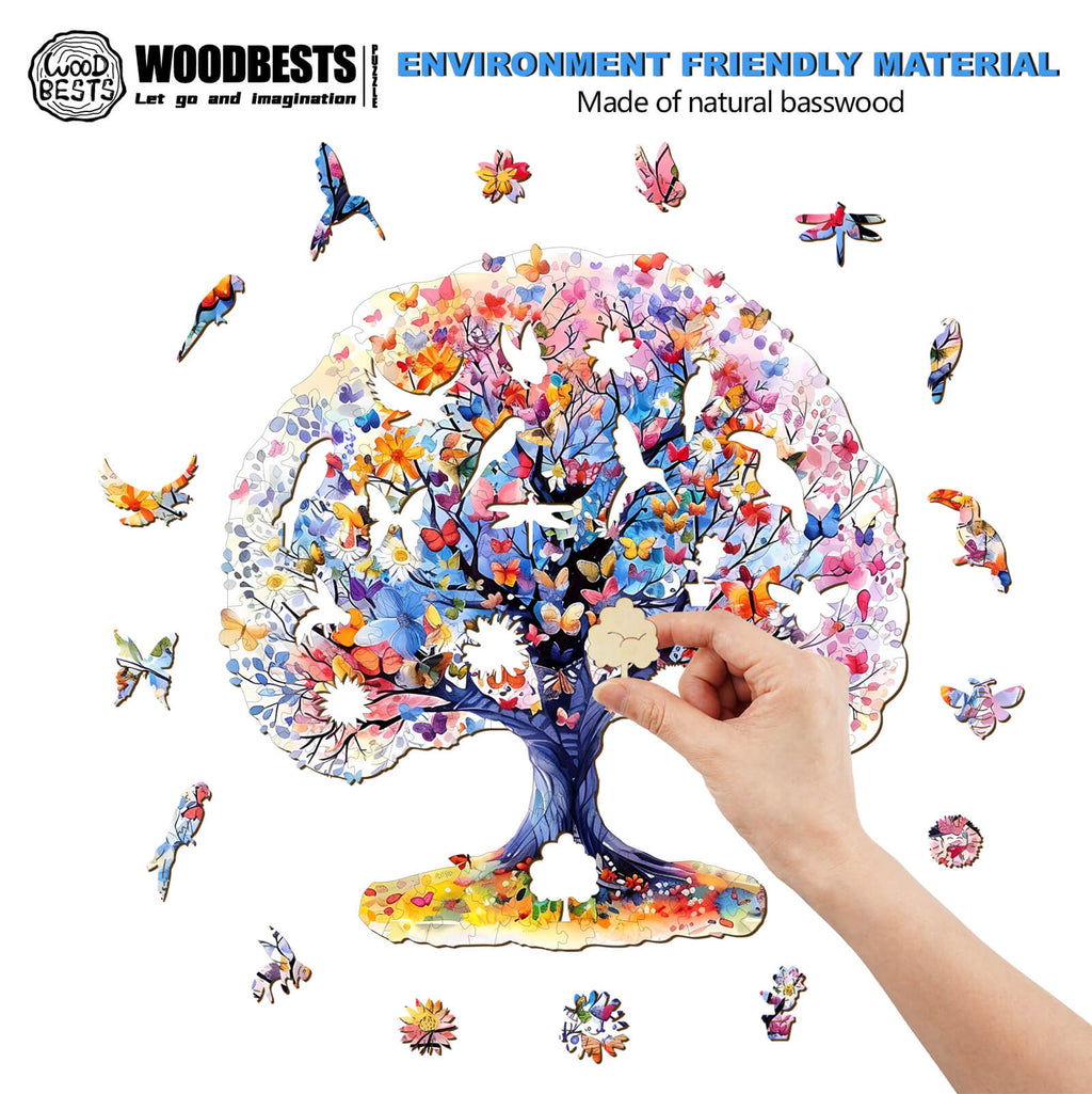 Life Tree Wooden Jigsaw Puzzle