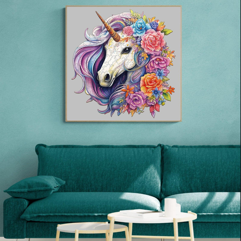 Rainbow Ponies Wooden Jigsaw Puzzle