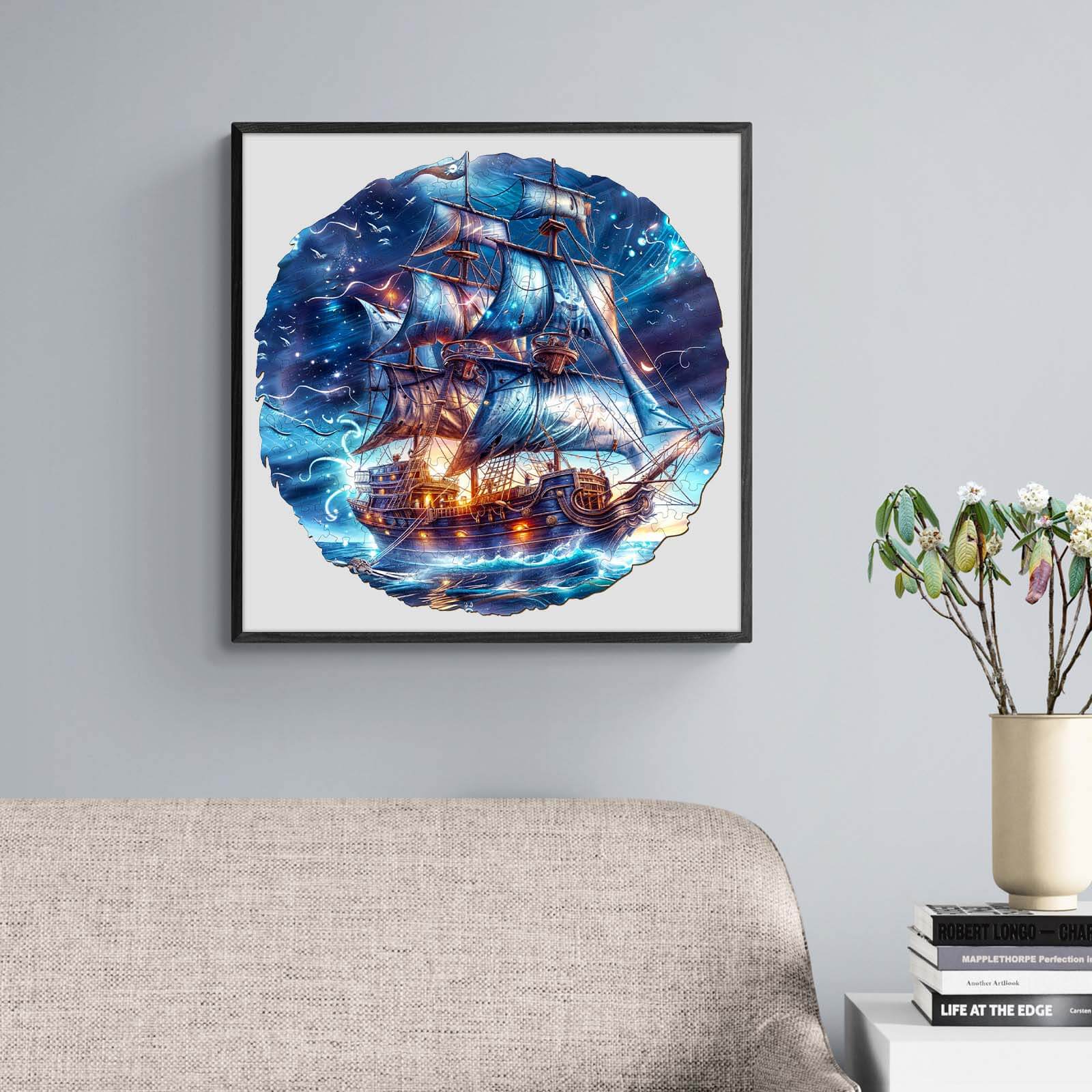Blue Voyage Wooden Jigsaw Puzzle