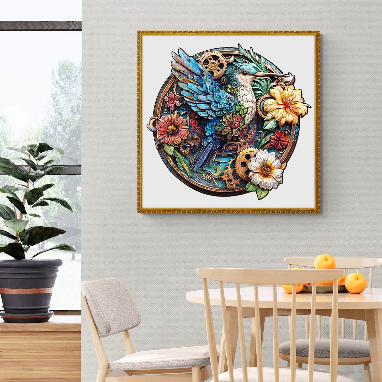 Graceful hummingbird-1 Wooden Jigsaw Puzzle