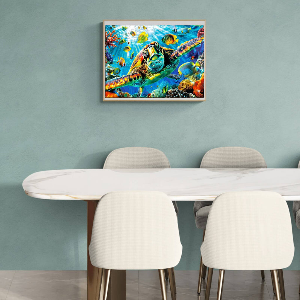 Turtle Explorer Wooden Jigsaw Puzzle