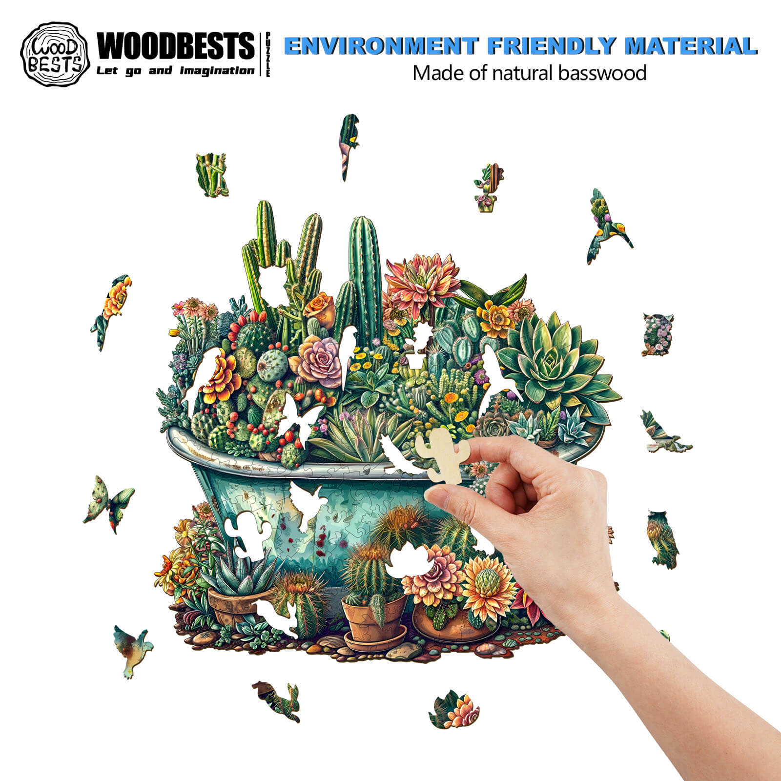SEEK AND FIND MANTISES Wooden Jigsaw Puzzle