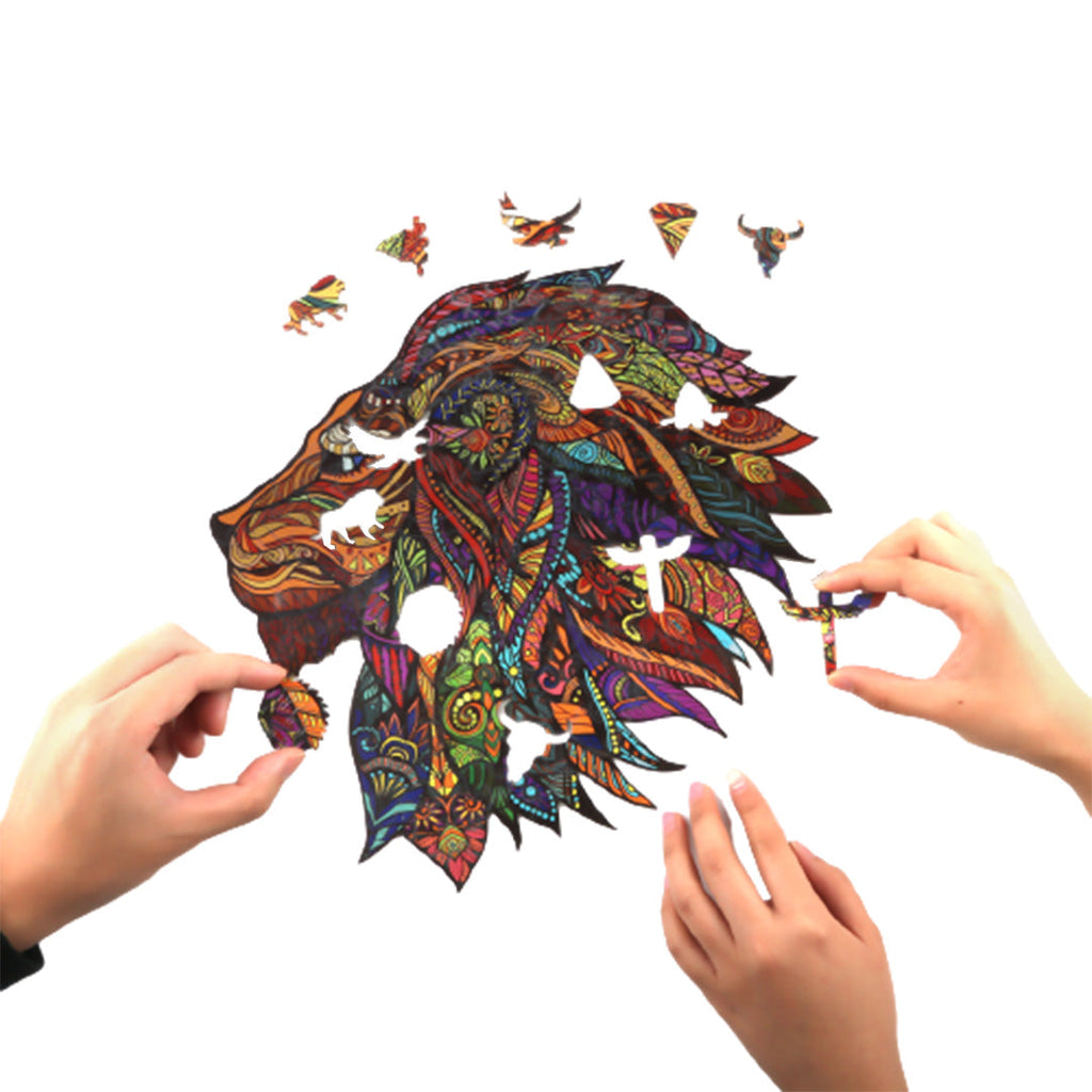 The Jungle King Wooden Jigsaw Puzzle