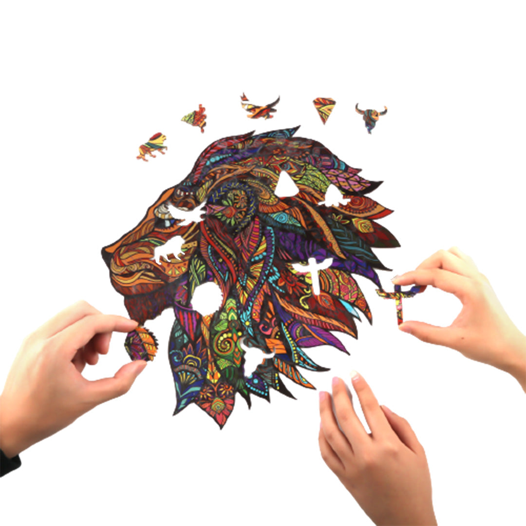 The Jungle King Wooden Jigsaw Puzzle