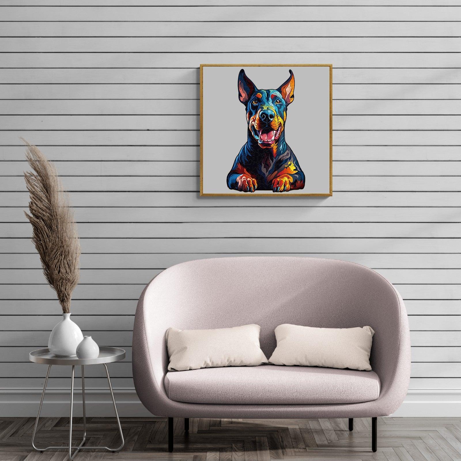 Doberman Pinscher Wooden Jigsaw Puzzle